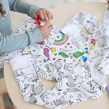 Load image into Gallery viewer, Kids Unicorn colour-in PJ set a lovely gift 
