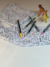Load image into Gallery viewer, Kids colour-in Pjs with dinosaurs 
