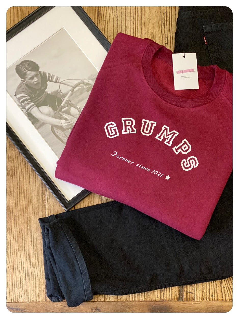 Personalised adoption gift - Forever Grandad jumper (Grandpa/Grumps/Gramps/Papa)
