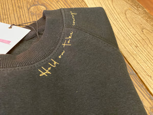 Adoption sweatshirt - hold on take courage NFM design