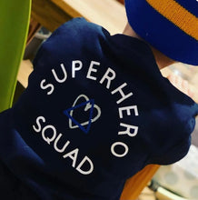 Load image into Gallery viewer, Superhero-squad-kids-adoption-sweatshirt-striped-hat
