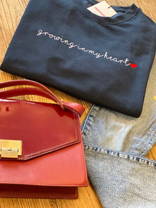 womens-blue-navy-sweatshirt-with-growing-in-my-heart-slogan-Notafictionalmum