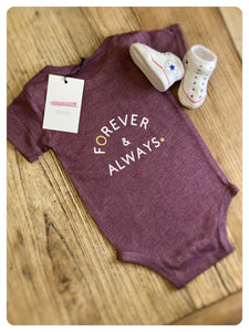 Adoption babygrow - forever & always unisex babygrow