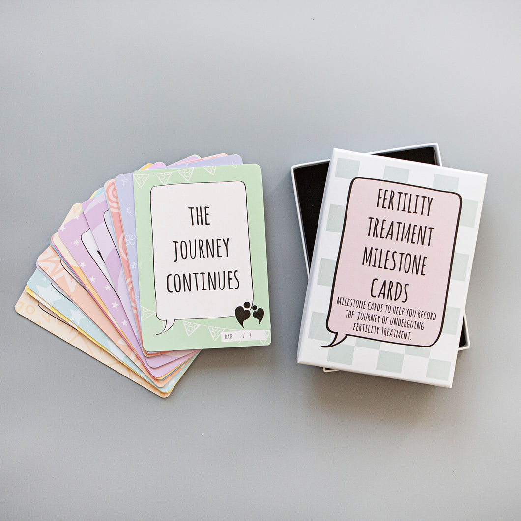 Fertility journey milestone cards