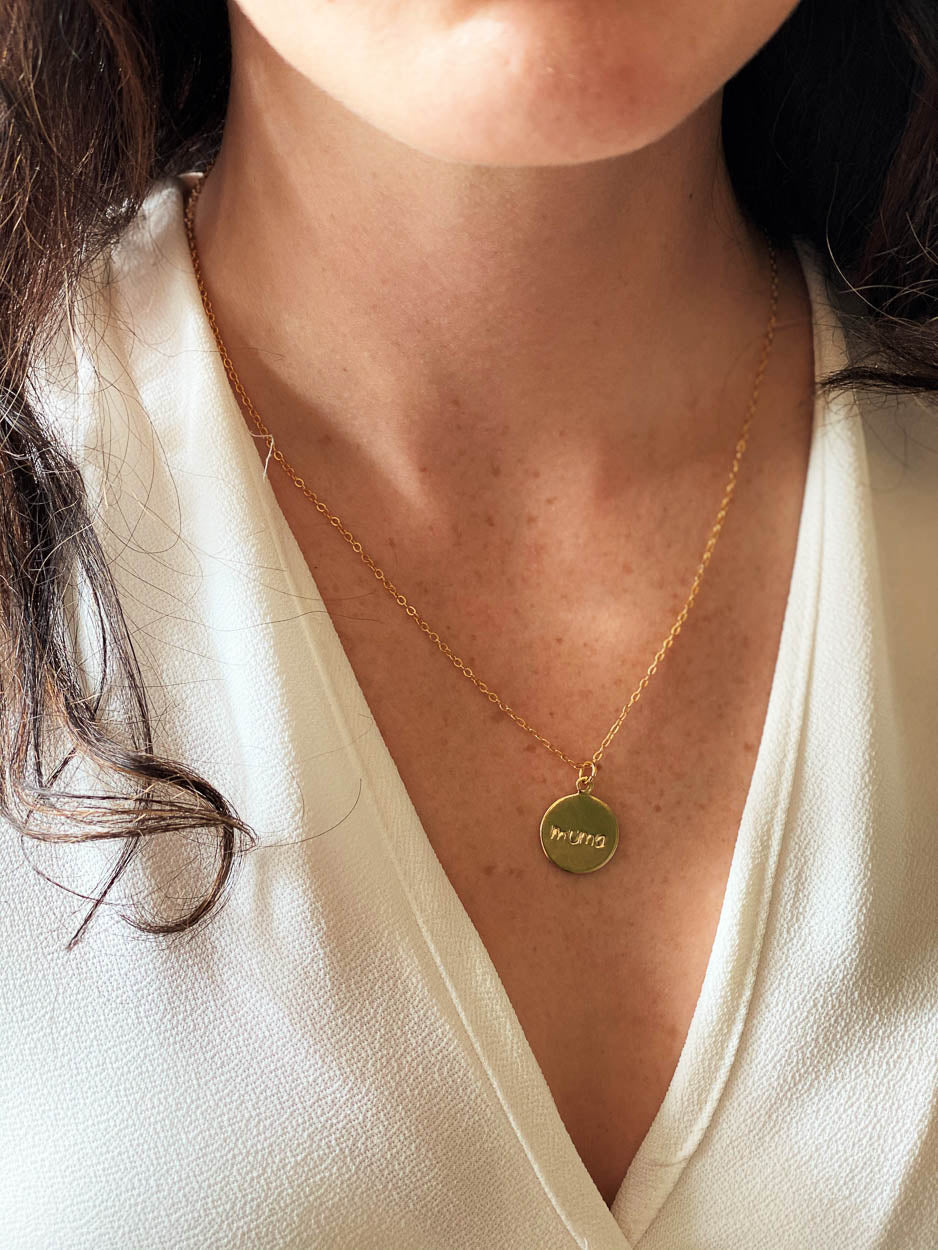 Adoption necklace - personalised mother necklace - mum/muma/mumma