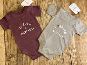 babys-Forever-&-always-babygrow-maroon-olive-green-set