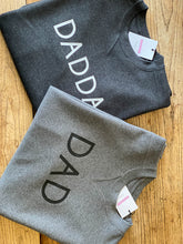 Load image into Gallery viewer, Personalised-daddy-dad-jumper-sweatshirt-grey
