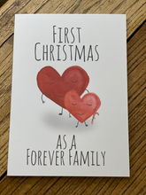 Load image into Gallery viewer, First Christmas as a forever family card - One parent
