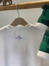 Load image into Gallery viewer, Love makes a family kids embroidered t-shirt
