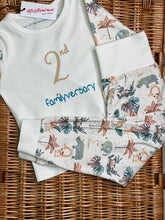 Load image into Gallery viewer, flatlay-kids-safari-cotton-pjs
