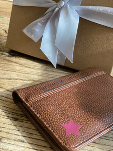 Forever-daddy-personalised-brown-leather-effect-wallet-adoption-gift-parents