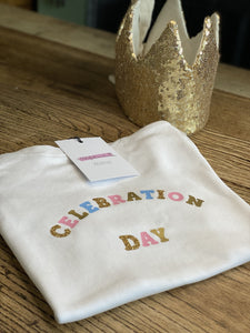 Toddler-gold-sequin-crown-adoption-celebration-gift-wooden-table