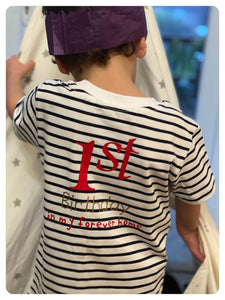 boy-wearing-stripe-tshirt-first-birthday-forever-home