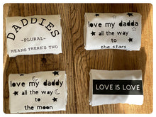 Load image into Gallery viewer, Adoption baby gifts - Love is love set of four babygrows

