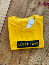 Load image into Gallery viewer, yellow-love-is-love-tshirt-Notafictionalmum
