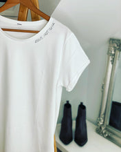 Load image into Gallery viewer, white-rolled-sleeved-ladies-t-shirt-step-mum-surrogate-adoption-t-shirt

