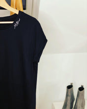 Load image into Gallery viewer, mother-T-shirt-ladies-rolled-sleeved-black-fitted-adoption-t-shirt

