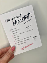Load image into Gallery viewer, new-parent-inclusive-checklist-keepsake-new-arrival-gifts
