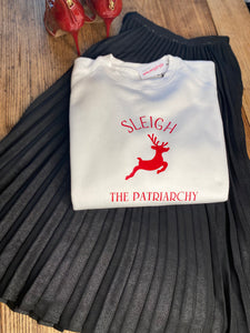 sleigh-the-patriarchy-christmas-sweatshirt-reindeer-sweatshirt